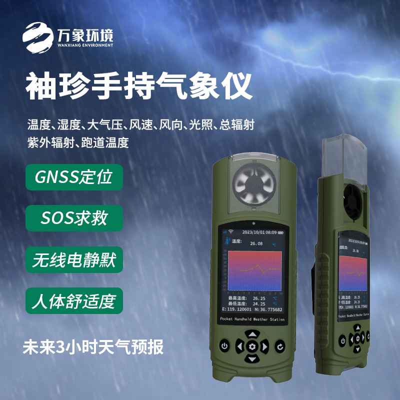 The electronic meteorological instrument can be used for emergency monitoring of natural disasters